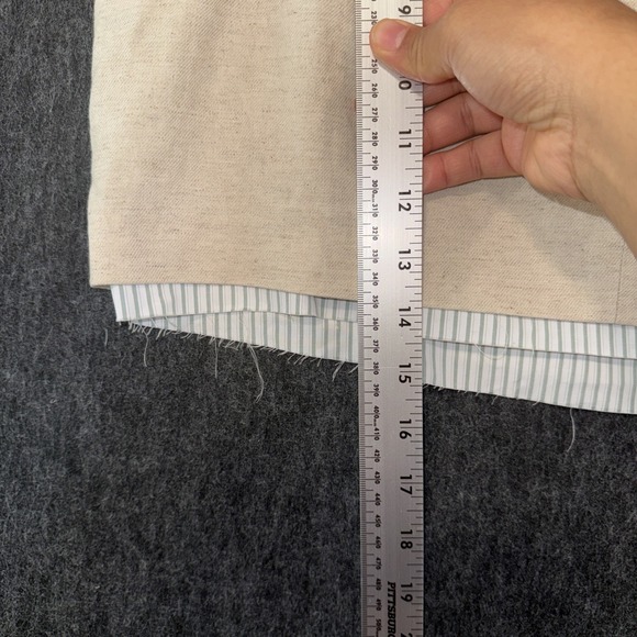 Topshop Cropped Tank Top Womens Sz 12 Beige Square Neck Minimalist Raw Hem NWOT - Picture 5 of 7